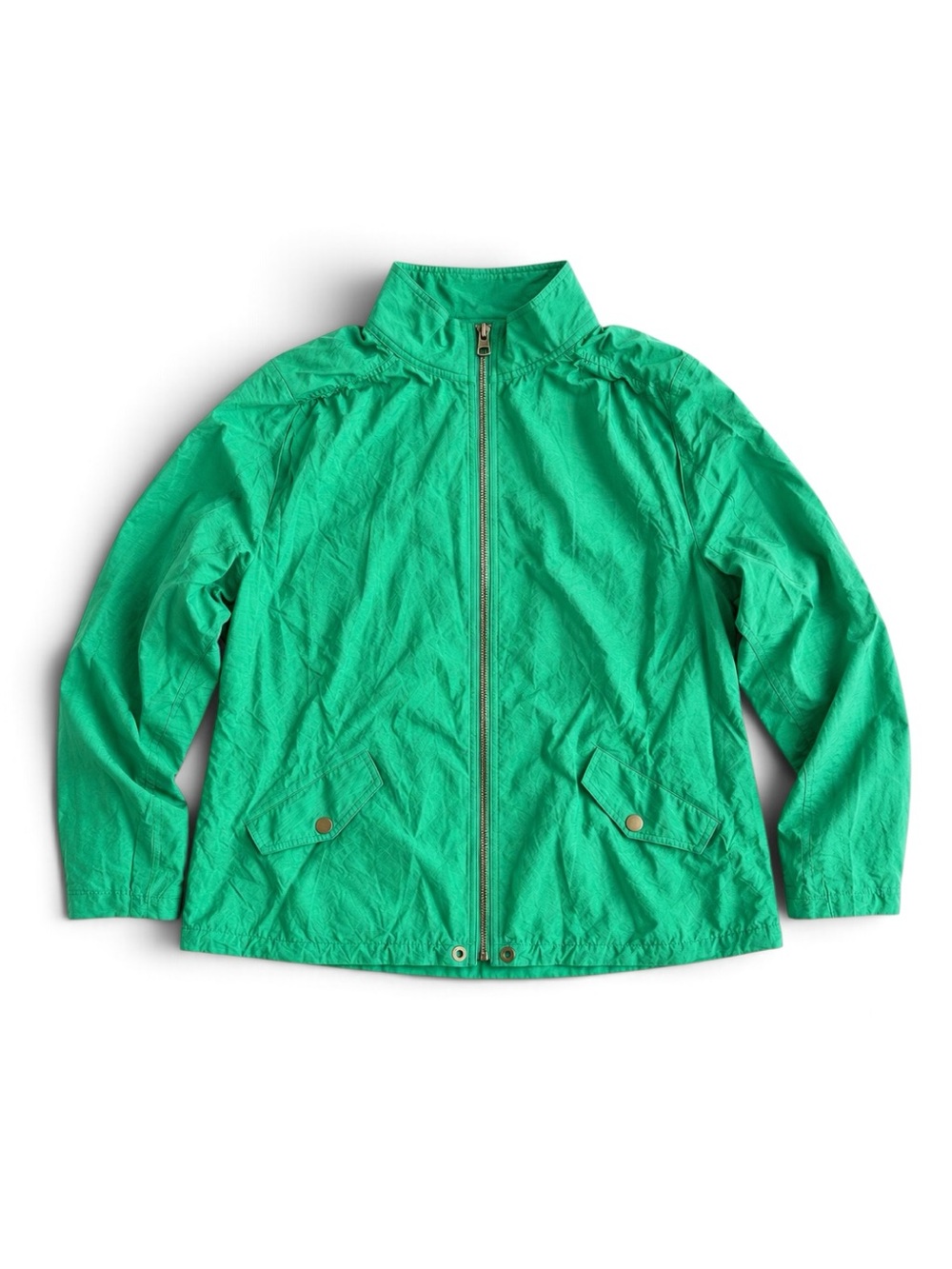 Chico’s Zenergy Green Lightweight Zip Jacket Size 2 (US 12/14)